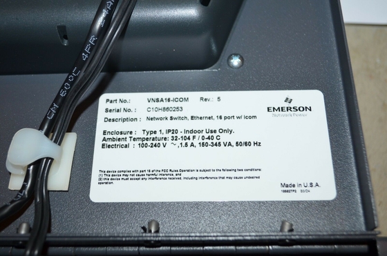 Emerson VNSA16-ICOM 100-240VAC EINPHASIG ETHERNET 16 PORT TYP 1 GEHÄUSE