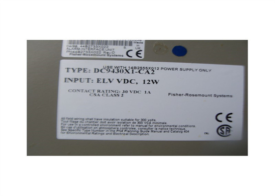 WARNUNGS-SCHNITTSTELLEN-EINHEIT DC9430X1-CA2 44B2733X022 EMERSON DELTAV DC9430X1-CA2