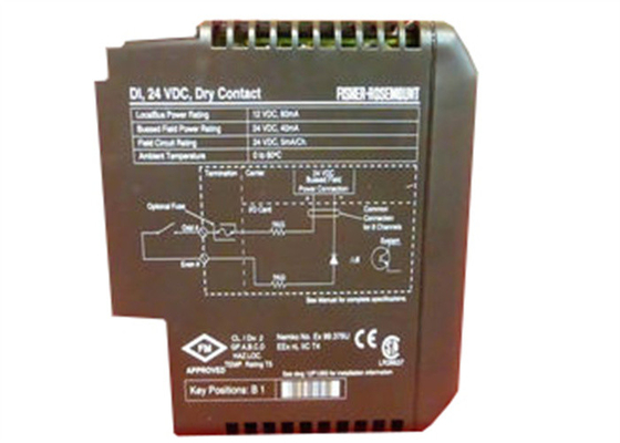 Emerson DeltaV KJ3001X1-BB1 VE4001S2T2 12P0550X142 DI8 Kanal 24VDC Trockenkontaktkarte