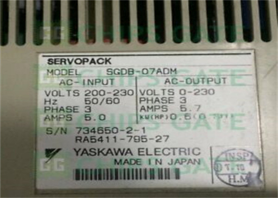 Yaskawa SGDB-07ADM AC SERVO VERSTÄRKER 200V 0,7KW Drehmoment Drehzahl Positionssteuerung