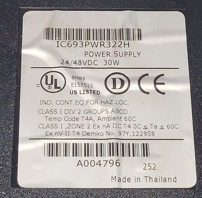 GE FANUC Eingangsmodul Netzteil 12 VDC Hohe Kapazität 30 Watt IC693PWR332