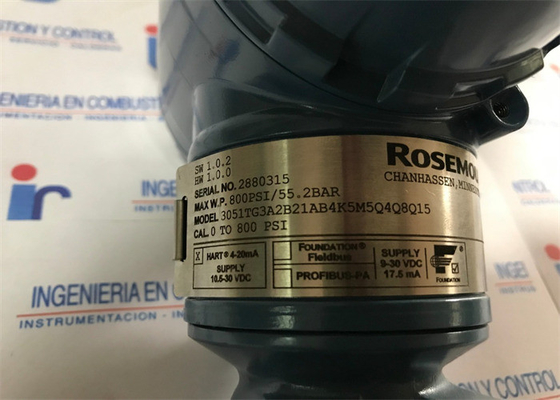 Rosemount 3051TG Inline-Druckmessumformer 3051TG3A2B21AB4 14,7 bis 800 PSI