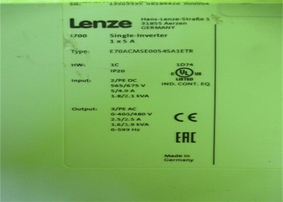 Lenze E70ACMSE0054SA1ETR Servo-Inverter I700 SINGLE INVERTER BUILT-IN-TECHNIK