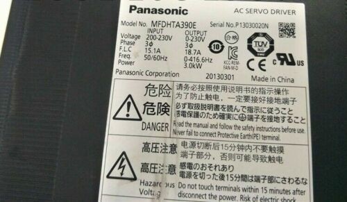 Panasonic Japan A4-Serie AC-Servoantrieb 3000W 3KW 200V MFDHTA390