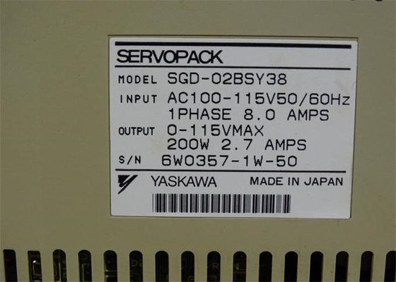 Neue Yaskawa Servo-Antriebe SGD-02AH Arbeitsleistung 200W In Original-Box Neues
