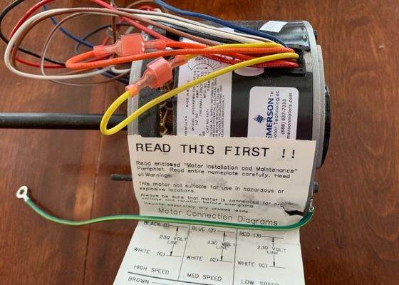 K55HXWMH-1251 1/4HP elektrische einzelne Welle Lüftermotor-208-230/60-1 U/min 1075/3-Speed