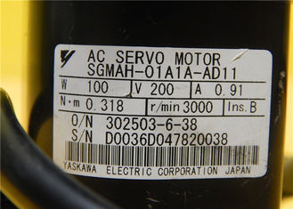 Industrieller YASKAWA ELEKTRISCHER Servomotor 3000r/min SGMAH-01A1A-AD11 Wechselstroms 0.91A
