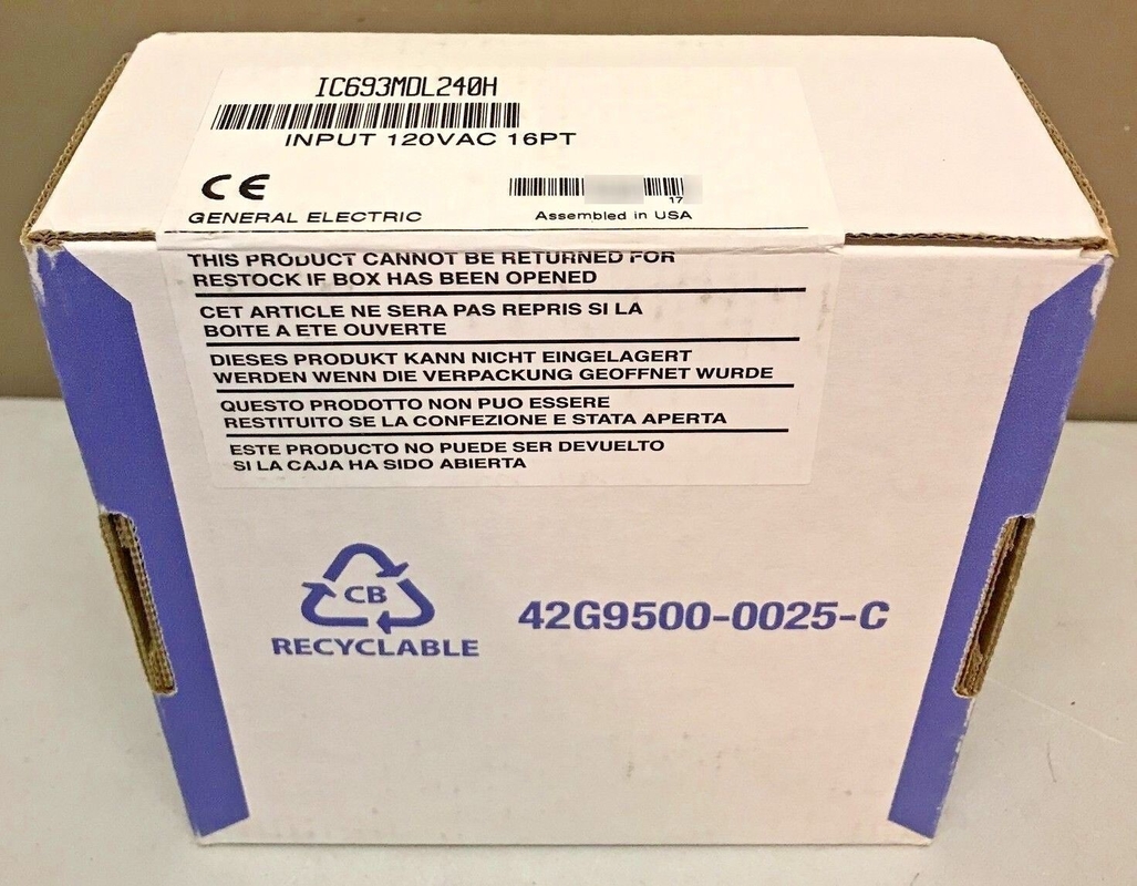 GE FANUC SERIES 90-30 SUPPLY Digital I/O MODULE 120 Volt AC IC693MDL240