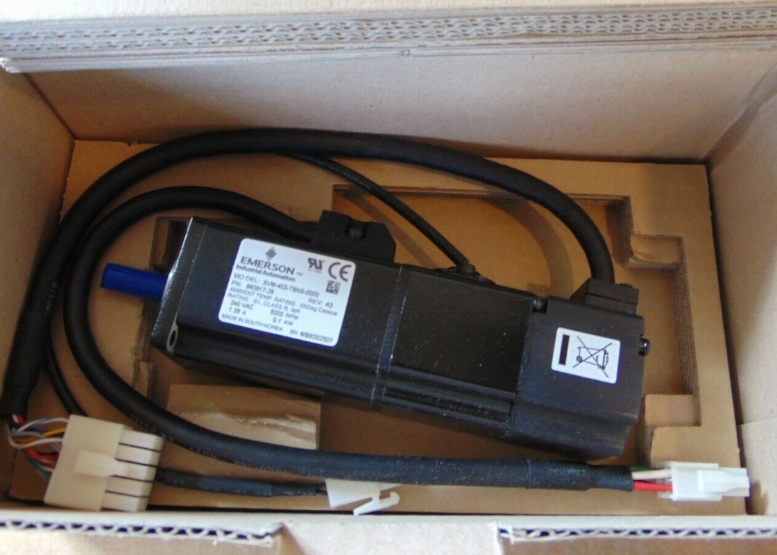 Rahmen-metrische Montage EMERSON XVM-403-TBNS-0000 industrieller Servomotor230vac 40mm