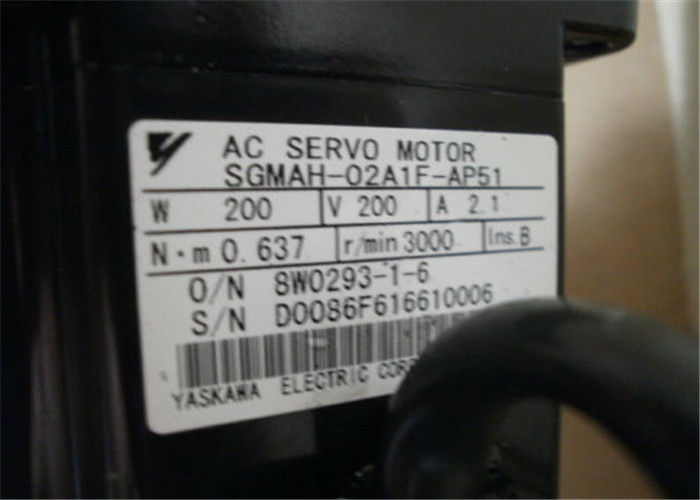 NEUE VORLAGEN-Wechselstromservomotor 0.637N.M 3000r/mim SGMAH-02A1F-AP51 Yaskawa